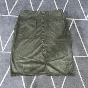 Army green pencil skirt size 10